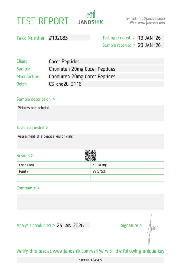 Chonluten 20mg 1kits（10Vials）